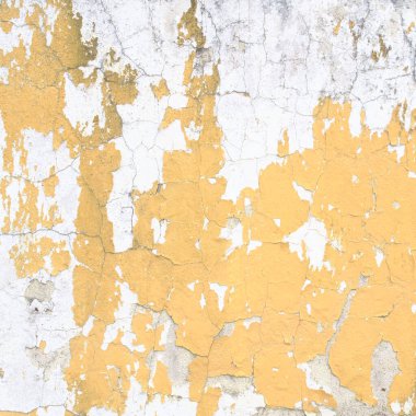 Tapınakta eski sarı boya duvarı