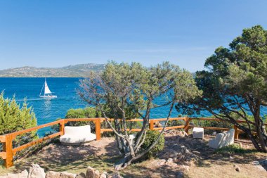 Deniz manzarası Sardunya, İtalya