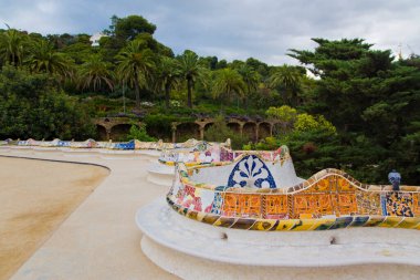 Park Guell, Barselona 'daki doğa meydanı.