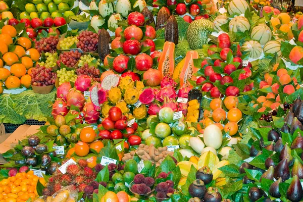 stock image Fruit for sale on a market stall