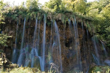 plitvice gölleri Milli Parkı, Hırvatistan, şelaleler