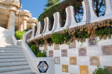 Barselona, Park Guell 'deki Ejderha Merdiveni.