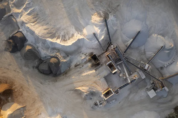 Aerial Photographic Documentation Factory Production Aggregates Construction Sector — Stock Photo, Image