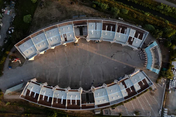 Aerial Photographic Documentation Carnival Citadel Largest Allegorical Floats World Built — Stock Photo, Image