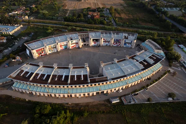 Aerial Photographic Documentation Carnival Citadel Largest Allegorical Floats World Built — Stock Photo, Image