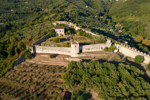 Luftaufnahmen Der Rocca Sala Pietrasanta Lucca Toskana Italien — Stockfoto