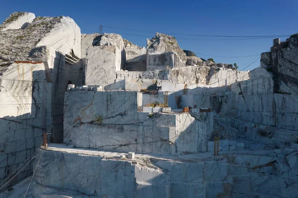 Photographic Documentation Quarry Extraction Blocks White Statuary — Stock Photo, Image