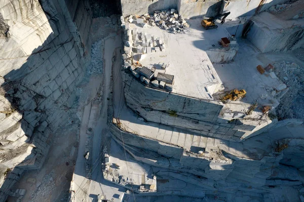 Photographic Documentation Quarry Extraction Blocks White Statuary — Stock Photo, Image
