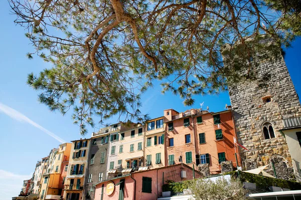 Fotografická Dokumentace Malé Barevné Vesnice Portovenere Liguria Itálie — Stock fotografie