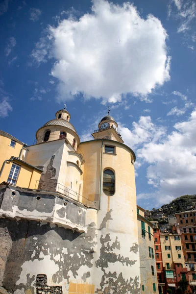 Documentação Fotográfica Igreja Católica Camogli Liguria Itália — Fotografia de Stock