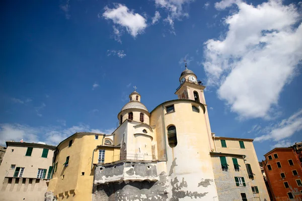 Φωτογραφικό Ντοκουμέντο Του Καθολικού Ναού Του Καμόγλη Λιγουρίας Ιταλία — Φωτογραφία Αρχείου