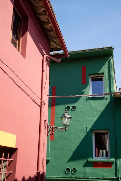 Documentazione Fotografica Delle Case Colorate Ghizzano Pisa — Foto Stock