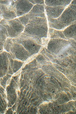 Denizin dalgalarında ışık tarafından üretilen yansımaların fotografik belgeleri 