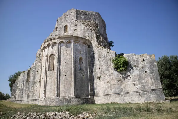 San Bruzio意大利修道院遗骸的摄影记录 — 图库照片