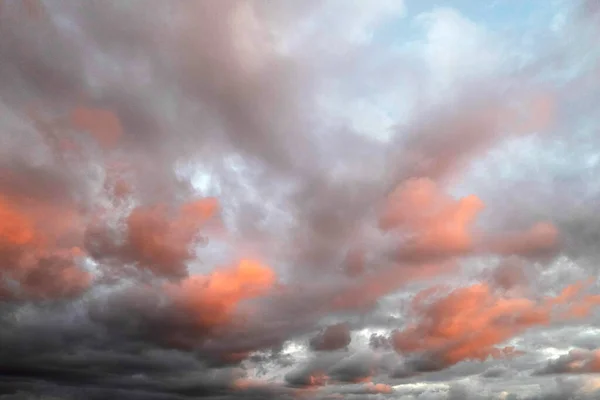 Фотодокументация Темных Облаков Закате — стоковое фото
