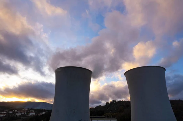 Power Plant Exploitation Boraciferous Blowers Production Electricity Tuscany Italy — Stock Photo, Image