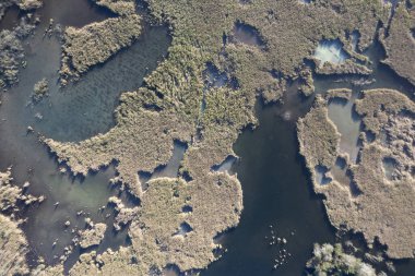Lago di Porta Parkı Pietrasanta Lucca 'nın hava fotoğrafları. 