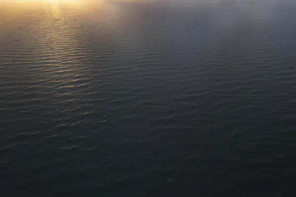 Aerial Photographic Documentation Sunset Mediterranean Sea — Stock Photo, Image