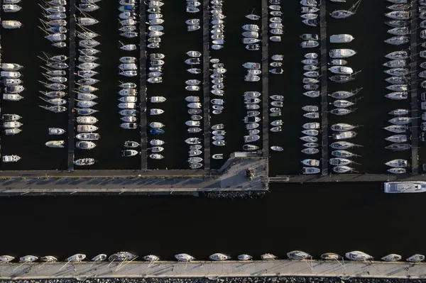 Luftaufnahme Des Hafens Von Viareggio Lucca Stockfoto
