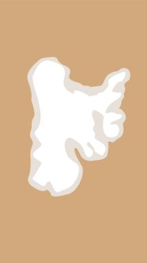 Yırtık Kağıt Çerçeve. Yırtılmış Karton Kaplama