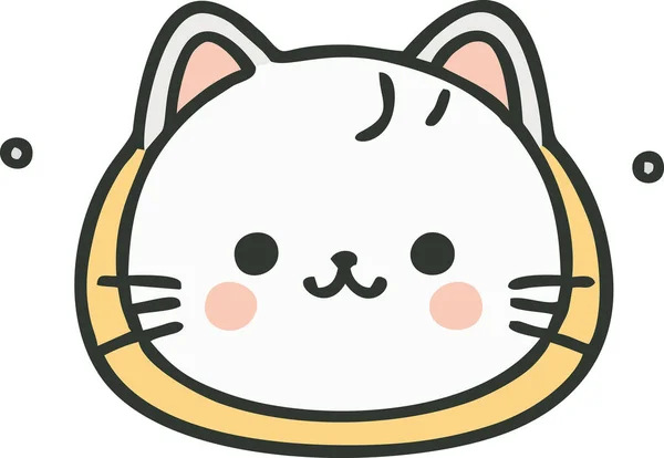 画线画可爱的河西猫矢量图 — 图库矢量图片