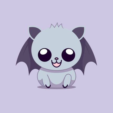 Şirin kawaii uçak chibi maskot vektör çizgi film stili