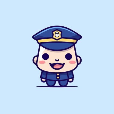 Şirin kawaii dondurma chibi maskot vektör çizgi film stili