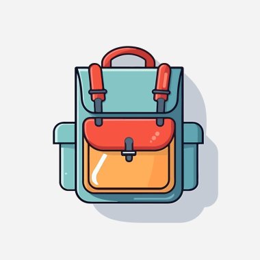 Sırt çantası taşıyıcısı, okula dönüş ve eğitim konsepti beyaz arkaplan