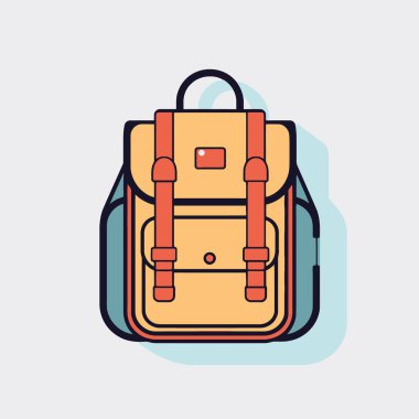 Sırt çantası taşıyıcısı, okula dönüş ve eğitim konsepti beyaz arkaplan