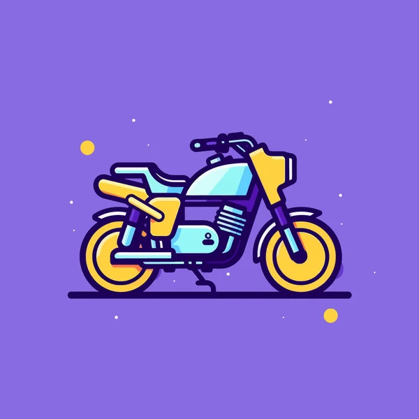 Illustration Vectorielle Moto Moto Demi Visage Avec Nombreux Détails — Image vectorielle