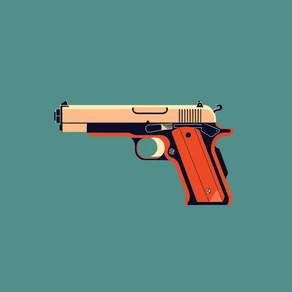 Gun Icon Weapon Vector Military Equipment Illustration Logo Template — Stock Vector