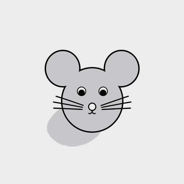 Illustration Vectorielle Rat Sauvage Mignon — Image vectorielle