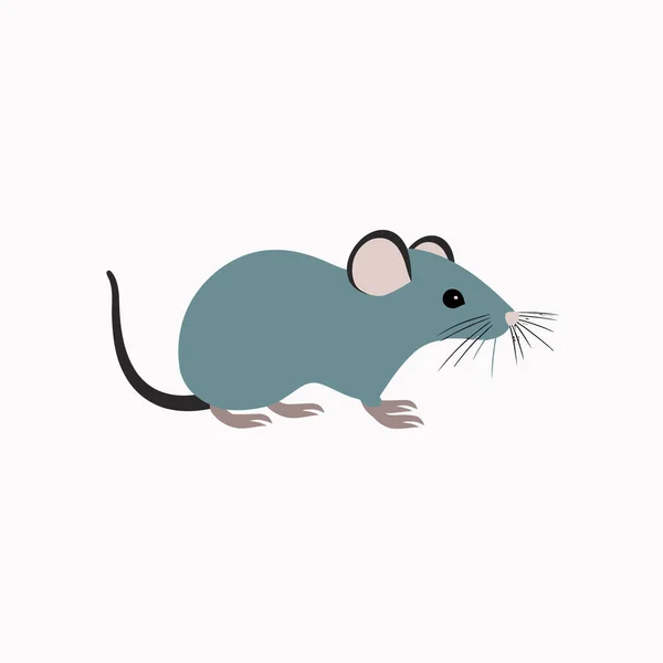 Leuke Wild Rat Vector Illustratie — Stockvector
