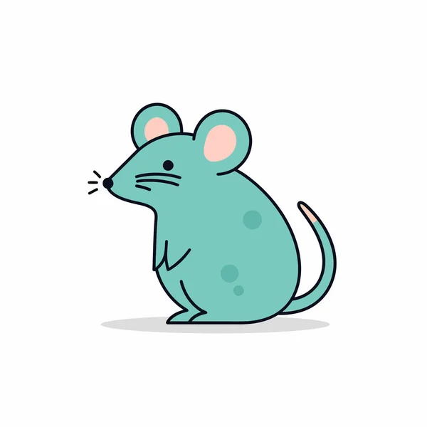 Cute Wild Rat Vector Illustration — Stock Vector
