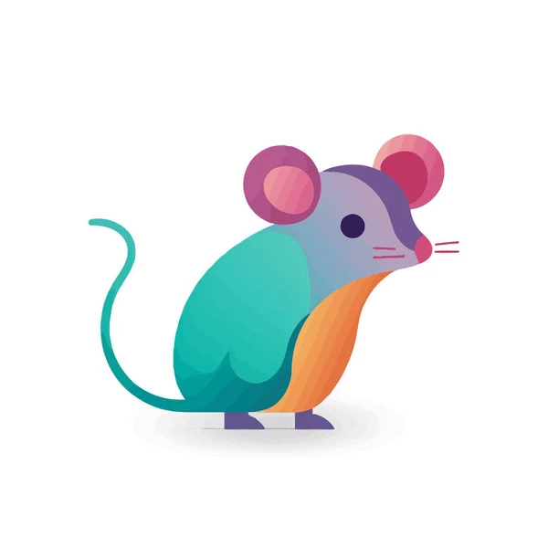 Cute Dziki Szczur Wektor Ilustracji — Wektor stockowy