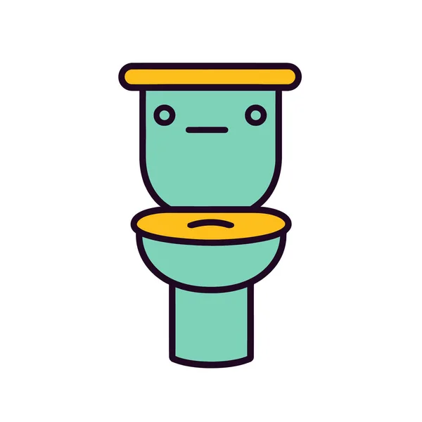 Ikona Toalety Plochá Ilustrace Ikony Toalety Pro Web — Stockový vektor