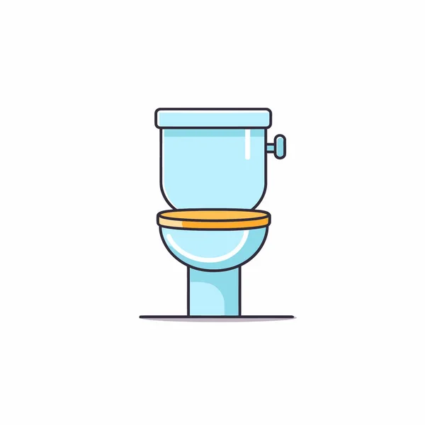 Toilet Icoon Platte Illustratie Van Toilet Icoon Voor Web Stockillustratie