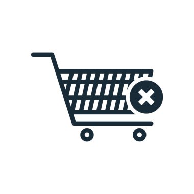 Trolley Arabası Simge Tasarım Şablonu Elementleri