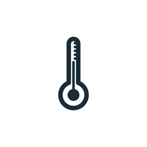 Termometre Simgesi Tasarım Şablonu Elementleri — Stok Vektör
