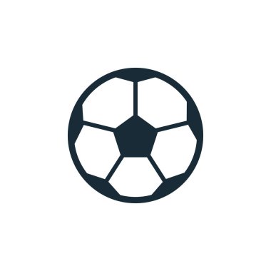 Futbol Topu Simgesi Tasarım Şablonu Elementleri