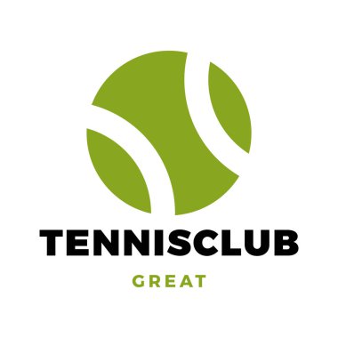Tenis Kulübü Simgesi Logo Tasarımı Şablonu