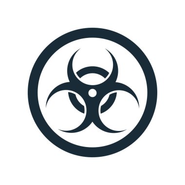 Nükleer Radyasyon Kimyasal Biyolojik, Toksik, Biyolojik Tehlike Simgesi Tasarım Elemanları