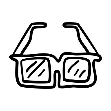 Gözlük Simgesi Çizimi