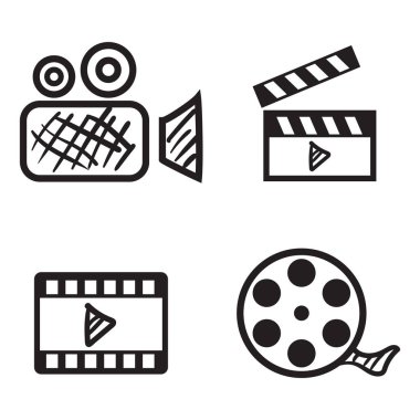 Sinema ikonu karalama çizimi