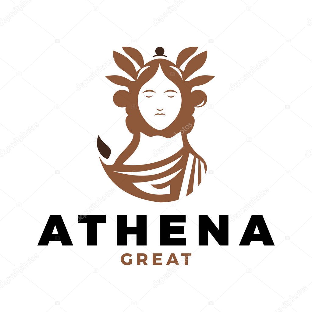 Athena Icon Logo Design Template