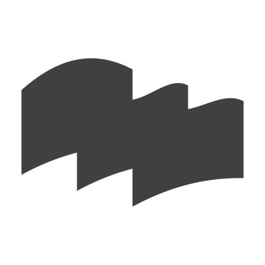 bayrak simgesi logo tasarım şablonu