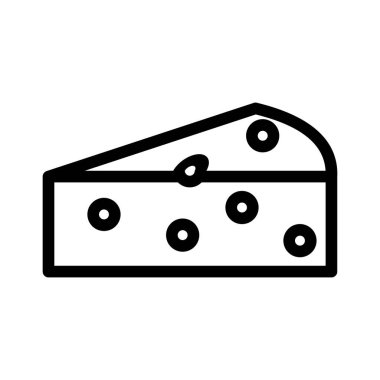 Peynir çizgisi simgesi vektör şablonu çizim tasarımı