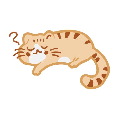 Kedi simgesi logo tasarım şablonu