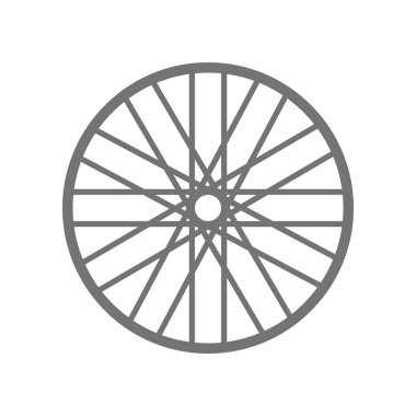 bisiklet jant simgesi logo tasarım şablonu