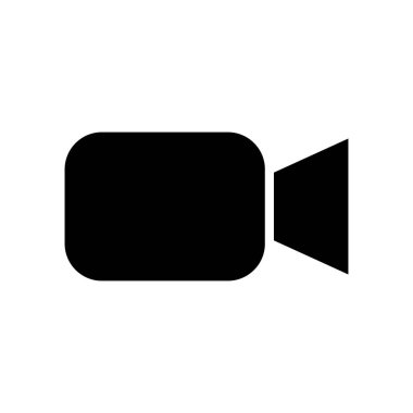 video kamera ikonu vektör şablonu çizim tasarımı